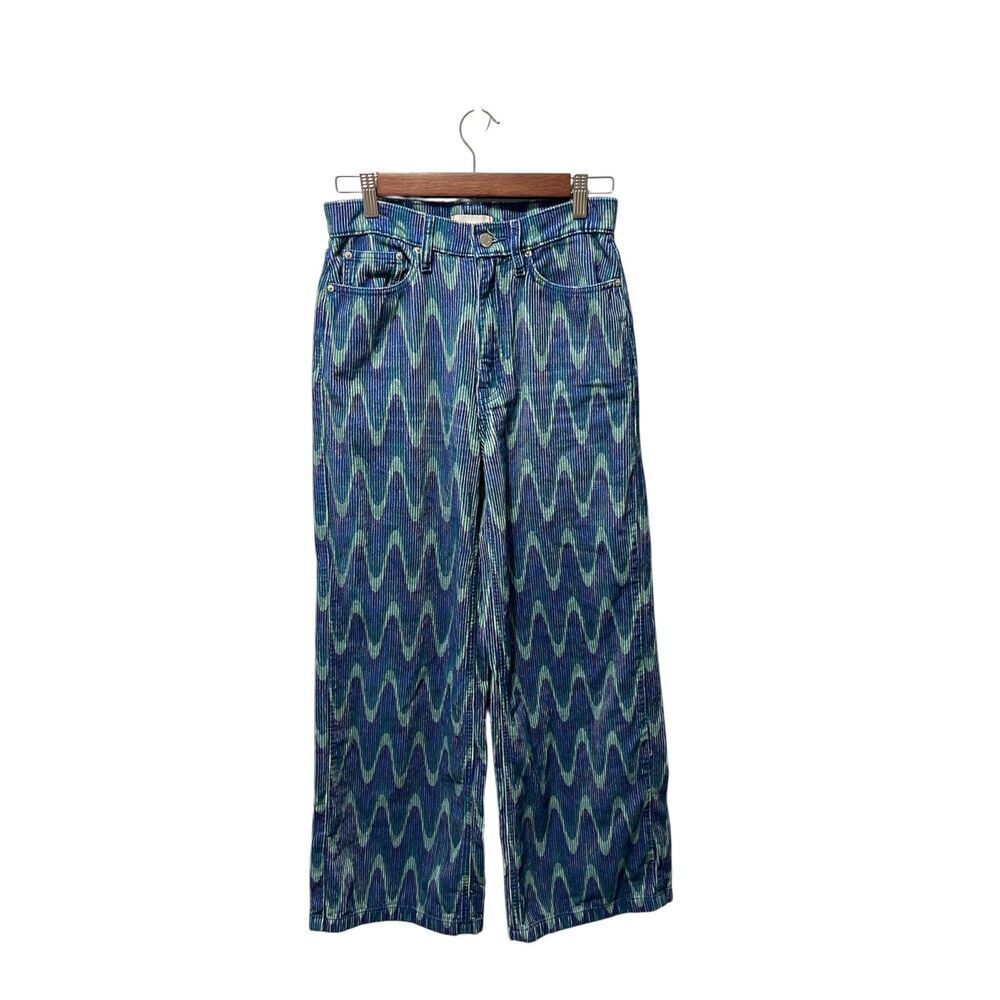 BDG Urban Outfitters High And Wide Corduroy Pants Size 26 Blue Wave Women's - Picture 2 of 10